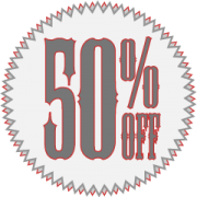 50% off everything!