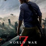 World War Z: Quarantine Cinema official movie poster with Brad Pitt facing away from the viewer with a helicopter in the background.