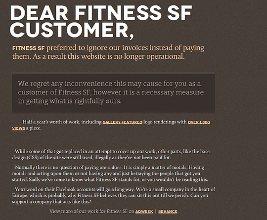 Fitness SF by Passive Aggressive Notes