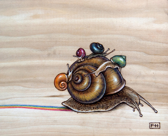 Snail Back Ride by Fay Helger