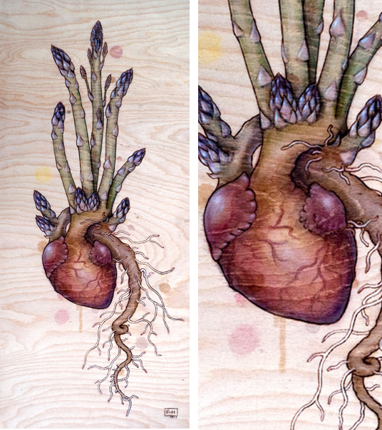 Asparagus Heart by Fay Helfer