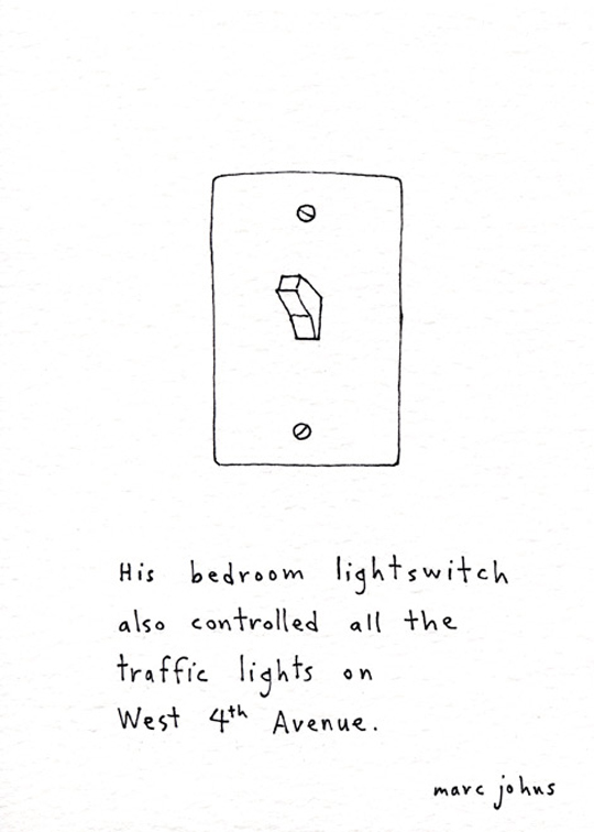 His Bedroom Lightswitch by Marc Johns