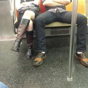 Men Taking Up Too Much Space on the Train